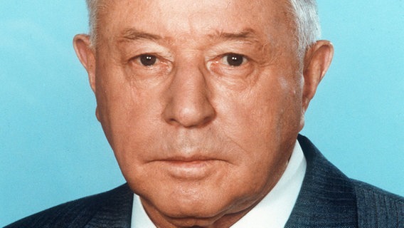 Eriche Mielke, Minister für Statssicherheit in der DDR, 1987 © picture-alliance / dpa Foto: ADN ZB