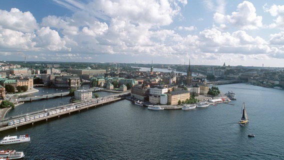 Blick auf Stockholm, Insel Riddarholmen © dpa 