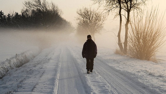 Spaziergang im Schnee © dpa Foto: Harro Müller