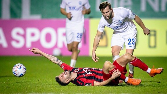 Spielszene Meppen gegen Viktoria Köln © Imago images / Beautiful Sports 