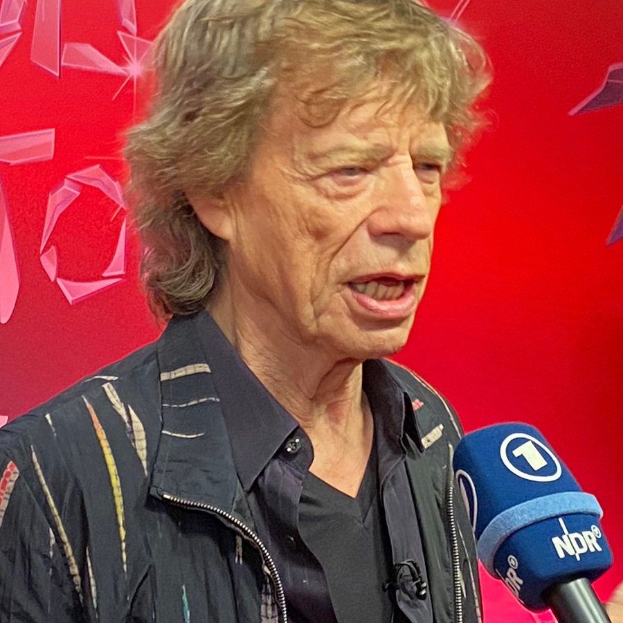 Mick Jagger bei der Pressekonferenz zur Vorstellunf des neuen Albums © NDR/Gabi Biesinger Foto: Gabi Biesinger