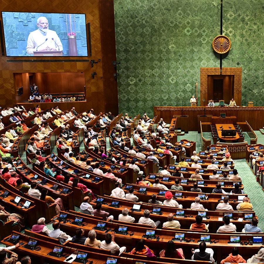 Indien Premierminister Modi weiht das neue Parlament in Neu Delhi ein © picture alliance/dpa/AP Foto: n.n.