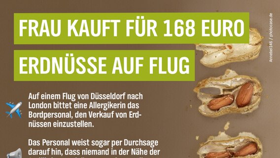 Eine Social Tafel zum Thema Erdnussallergie. © N-JOY 