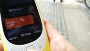Das Nokia 3310 in gelb. © N-JOY Foto: N-JOY