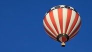 Ein Fesselballon in Faben der US-amerikanischen Flagge in einem tief blauen Himmel. © matze_ott/ photocase.de Foto: matze_ott