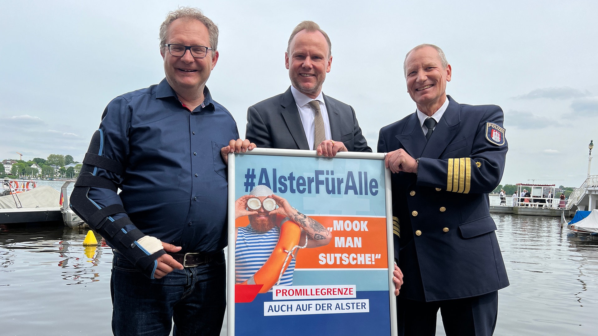 Hamburg wirbt für mehr Rücksicht auf und an der Alster