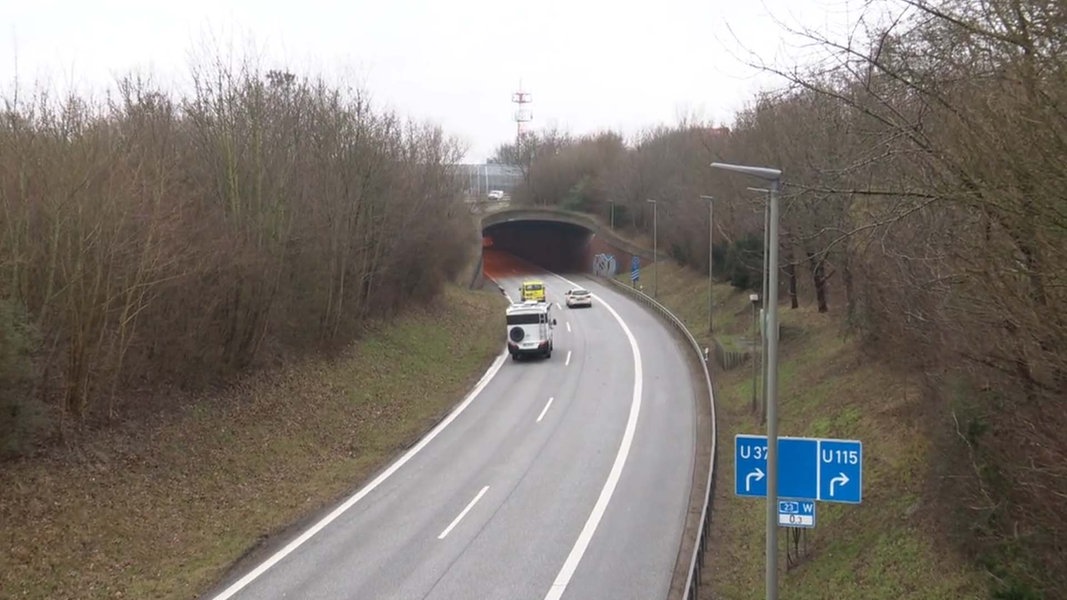 A23 in Hamburg: Nächtliche Sperrung des Tunnels Eidelstedt