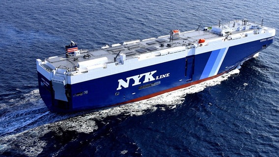 Der Fahrzeugtransporter "Auriga Leader" der NYK-Reederei © NYK Group 