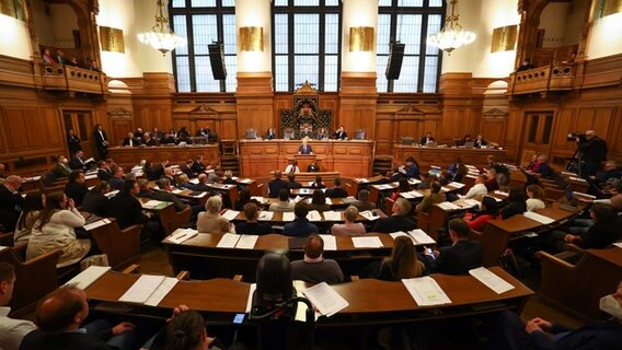 Hamburgische Bürgerschaft tagt im Rathaus. © Christian Charisius/dpa Foto: Christian Charisius