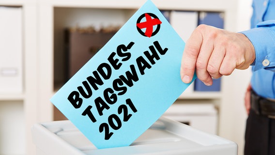 Ein Zettel auf dem "Bundestagswahl 2021" steht. © picture alliance / Zoonar | Robert Kneschke Foto: Robert Kneschke