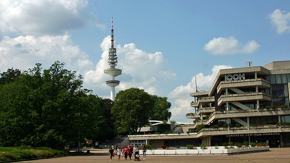 Das Congress Center Hamburg (CCH). Im Hintergrund ist der Fernsehturm zu sehen. © NDR Foto: Heiko Block