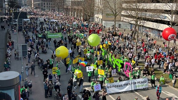Tausende bei Klima-Demo von "Fridays for Future" in Hamburg  Foto: Ingmar Schmidt