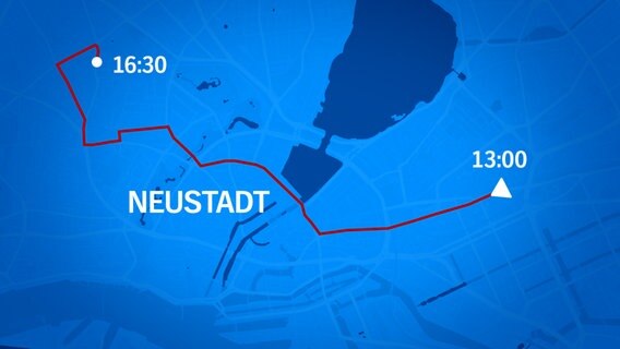 Demo in Hamburg vom Schwarz-Roten 1. Mai Bündnis. © NDR 