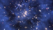 Ein Ring Dunkler Materie in einem fünf Milliarden Lichtjahre entfernten Galaxienhaufen im Sternbild Fische © picture alliance / NASA/Nasa/dpa Foto: Nasa
