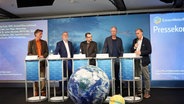 Wetterforscher sprechen beim Extremwetterkongress in Hamburg. © picture alliance/dpa Foto: Franziska Spiecker