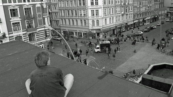 Blick vom Dach des Flora-Gebäudes Ende der 80er-Jahre. © panfoto Foto: Günter Zint