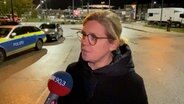 Sandra Levgrün, Pressesprecherin der Polizei Hamburg. © NDR Foto: Screenshot