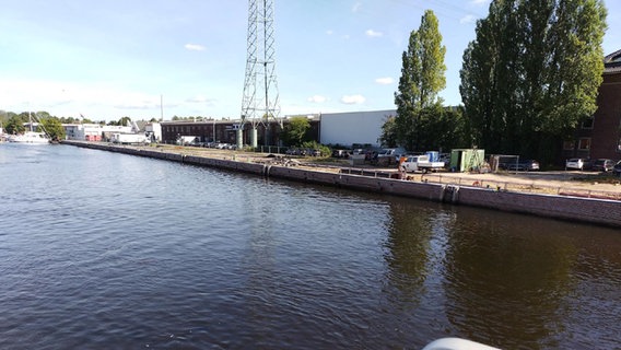 Kaifläche am Treidelweg im Harburger Binnenhafen. © Stadt Hamburg Foto: Stadt Hamburg