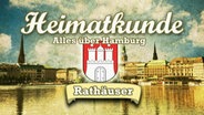 Grafik mit dem Schriftzug "Heimatkunde - alles über Hamburg: Rathäuser"  