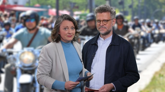 Frauke Reinig und Jörn Straehler-Pohl debattieren beim Hamburg Kommentar. © NDR 