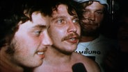 HSV-Fans nach dem DfB-Pokalsieg des Hamburger SV im Jahre 1976. © NDR Foto: Screenshot