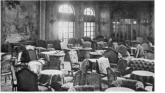 Das Schreib- und Lesezimmer auf dem "Imperator", auch als Damensalon bezeichnet © Naval History & Heritage Command, Washington, DC. 
