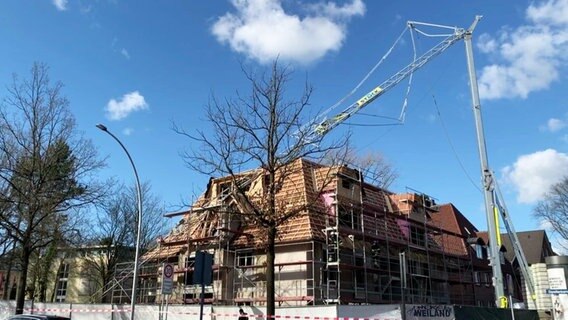 Kranunfall in Lokstedt © NDR Foto: Screenshot