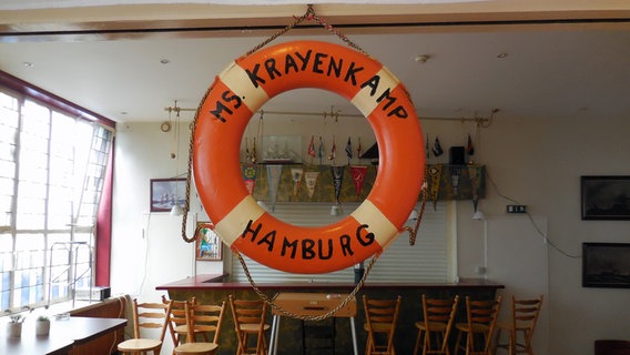 Der Clubraum im Seemannsheim Krayenkamp in Hamburg.  Foto: Marc-Oliver Rehrmann