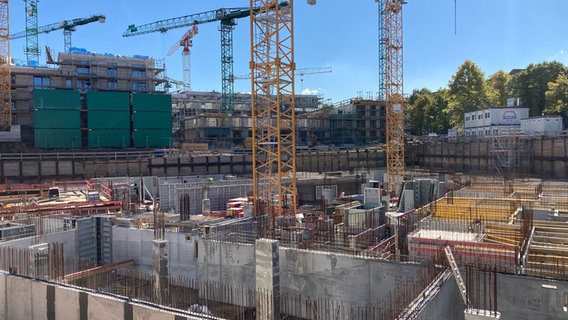 Baustelle für das Max Brauer Quartier im Hamburger Stadtteil Ottensen. © NDR Foto: Reinhard Postelt