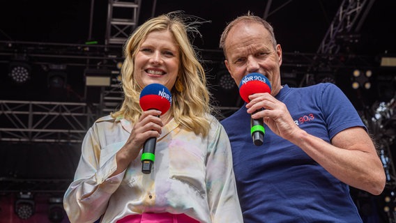 Eva Tanski und Michael  Wittig beim NDR Festtival in Volksdorf © NDR Foto: Axel Herzig