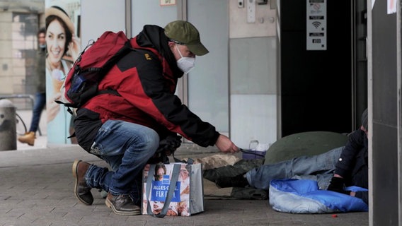 Obdachlose in Hamburg. © NDR Foto: Screenshot