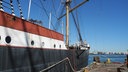 Das Museumsschiff "Peking" vor seiner Reise von New York nach Hamburg. © dpa-Bildfunk Fotograf: Johannes Schmitt-Tegge