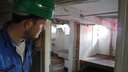 Alexandre Poirier, Schiffbauingenieur der Stiftung Hamburg Maritim, unter Deck im Museumsschiff "Peking" in New York. © dpa-Bildfunk Fotograf: Johannes Schmitt-Tegge