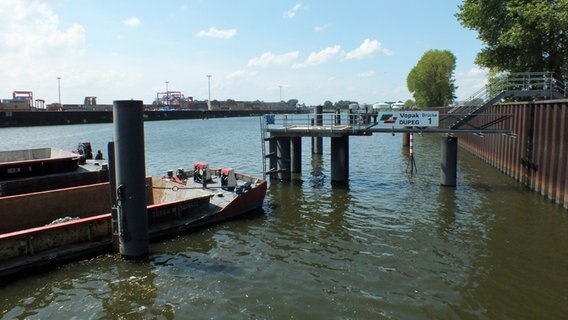 Blick auf die früheren DUPEG-Anlagen im Hamburger Petroleumhafen  Foto: Marc-Oliver Rehrmann