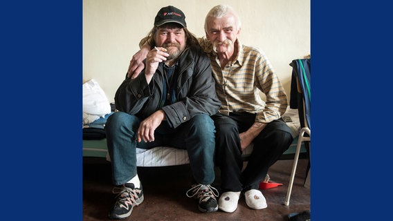 Zwei Bewohner des Obdachlosenasyls "Pis As" © Heike Ollertz Foto: Heike Ollertz