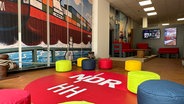 Ein Blick in das Pop-Up-Studio vom NDR Hamburg in der Bremer Straße 3 in Harburg. © NDR 