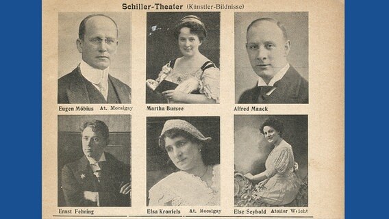 Historisches Foto Künstler des Schiller-Theaters 1913 © Privatbesitz 