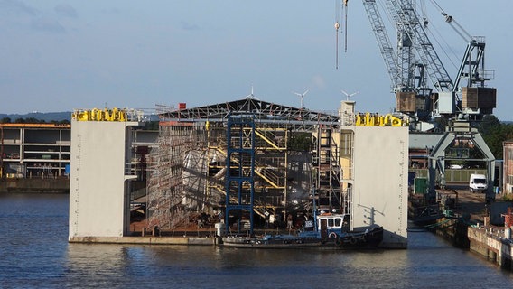 Ein Teil der Pella Sietas Werft in Hamburg. © picture alliance 