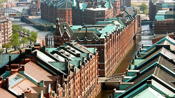 Die Speicherstadt in Hamburg © dpa-Bildfunk 