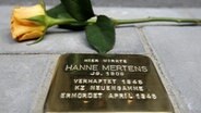 "Stolperstein" auf einem Gehweg in Hamburg © dpa-Bildfunk Foto: Jens Ressing