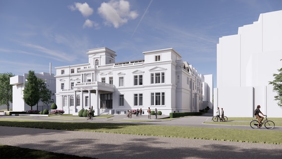 Eine Visualisierung vom "The Jefferson" in Hamburg. © Köhnlechner Marketing & Medien Foto: Visualisierung