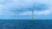 Ein Offshore-Windpark in der Nordsee  nordwestlich von Helgoland. © picture alliance / imageBROKER Foto: Wolfgang Diederich