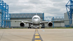 Der Airbus A350 XWB vor seinem ersten Probeflug © Airbus 