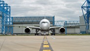 Der Airbus A350 XWB vor seinem ersten Probeflug © Airbus 