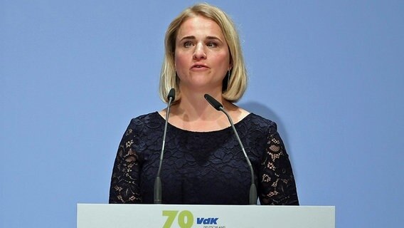 VdK-Präsidentin Verena Bentele. © dpa bildfunk Foto: Britta Pedersen