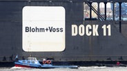 Das Dock 11 der Werft Blohm + Voss im Hamburger Hafen © dpa 