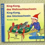 Cover des Hörbuchs "King-Kong, das Glücksschwein" und "King-Kong, das Weihnachtsschwein" © Oetinger Audio 