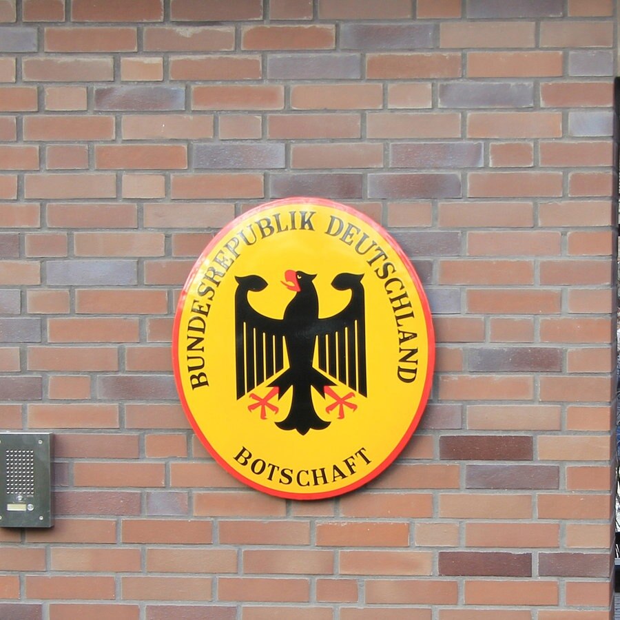 Die deutsche Botschaft in Moskau.  