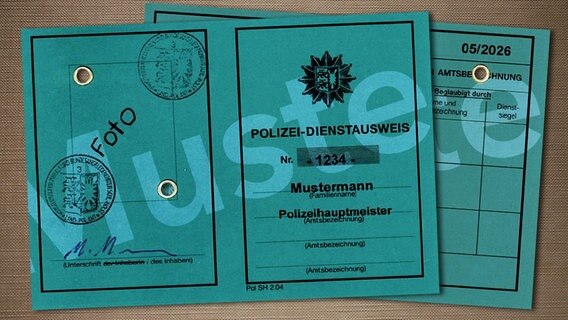 Dienstausweis der Landespolizei Schleswig-Holstein © Landespolizei Schleswig-Holstein 