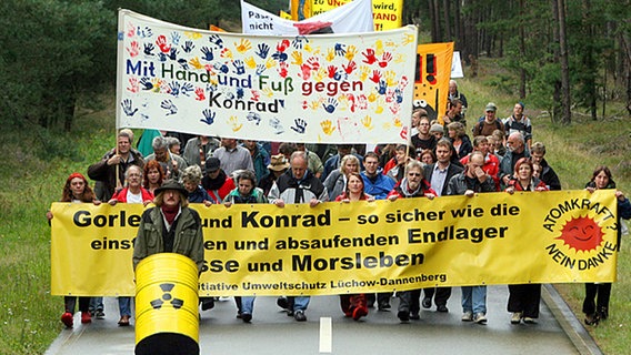 Protest gegen das Zwischenlager Gorleben im September 2007. © dpa 